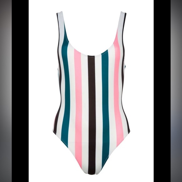 Solid and Stripe Swimwsuit - Picture 1 of 2